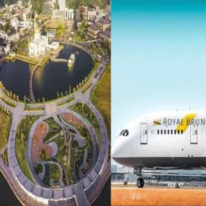 Plan to travel all over Brunei in a matter of hours while having lunch in the air