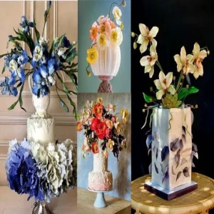 Beautiful cakes that can be mistaken for vases or bouquets